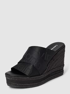 Espadrilles Calvin Klein Jeans - Wedge Sandal Webbing YW0YW00961 Black DBS