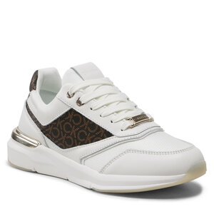 Calvin Klein Sneakers  - Flexi Runner - Mono HW0HW01437 White/Brown Mono 0LD
