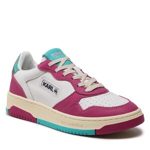 Karl Lagerfeld Sneakers  - KL63021 White Lthr W/Pink