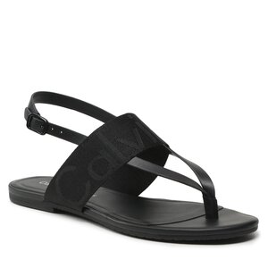 Calvin Klein Jeans Sandalen  - Flat Sandal Toepost Webbing YW0YW00956 Black BDS