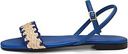 Marc O'Polo , Sandale Mit Raffiabast in blau, Sandalen für Damen