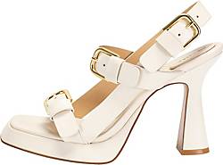 Ekonika , Riemchensandaletten Mit Großen Schnallen in weiß, Sandalen für Damen