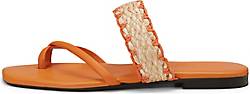 Marc O'Polo , Zehentrenner Mit Raffiabast in orange, Sandalen für Damen