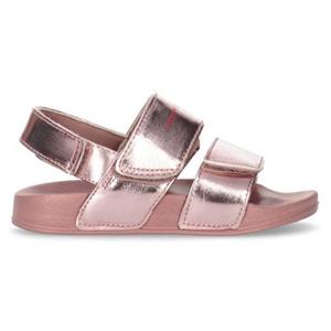 Tommy Hilfiger Sandale "LOGO VELCRO SANDAL ROSE GOLD", mit drei Klettverschlüssen