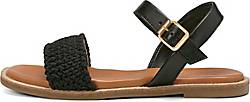 Marc O'Polo , Sandale Mit Gehäkeltem Baumwoll-Riemen in schwarz, Sandalen für Damen