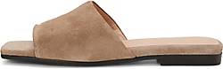Marc O'Polo , Pantolette Aus Softem Velours-Rindsleder in mittelbraun, Sandalen für Damen