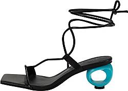 Ekonika , Riemchensandaletten Mit Extravagantem Absatz in schwarz, Sandalen für Damen