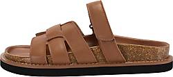 Ekonika , Sandalen Mules  Aus Echtem Naturleder in mittelbraun, Sandalen für Damen