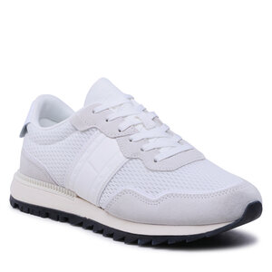 Tommy Jeans Sneakers  - Runner Mix Material EM0EM01167 White YBR