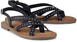 COX , Trend-Sandale in schwarz, Sandalen für Damen