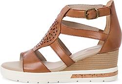 Tamaris , Comfort Sandale in mittelbraun, Sandalen für Damen