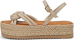 Marc O'Polo , Plateau-Sandale Mit Softem Knoten-Detail in mittelbraun, Sandalen für Damen