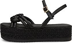 Marc O'Polo , Plateau-Sandale Mit Softem Knoten-Detail in schwarz, Sandalen für Damen