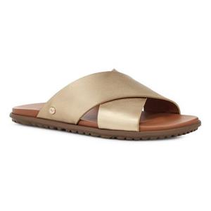 UGG Pantolette "W SOLIVAN CROSSBAND", im Metallic Look