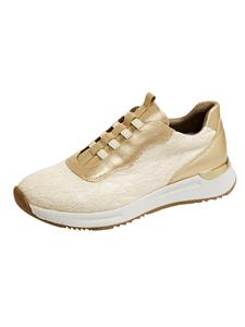 Sneaker in filigraner Spitzen-Optik Liva Loop Creme-Weiß/Goldfarben