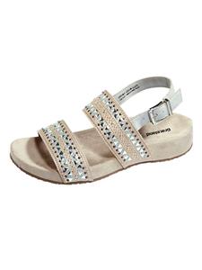 Sandalen mit Glitzer-Applikation Julietta Beige