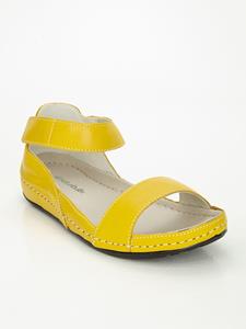 Sandale in klassischer Form Naturläufer Gelb