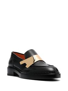 Santoni Metallic loafers - Zwart
