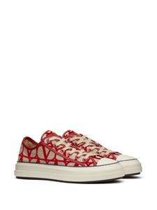 Valentino Sneakers met monogram patroon - Rood