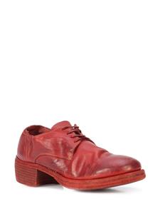 Guidi lace-up heeled shoes - Rood