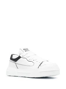 Miu Miu Sneakers met vlakken - Wit
