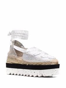 Stella McCartney Gaia espadrilles met plateauzool - Grijs