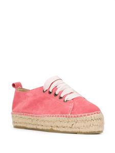 Manebi Espadrilles met plateauzool - Roze