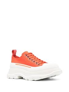 Alexander McQueen Tread-Slick sneakers met veters - Oranje