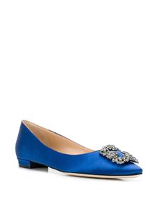 Manolo Blahnik Hangisi ballerina's met hak - Blauw