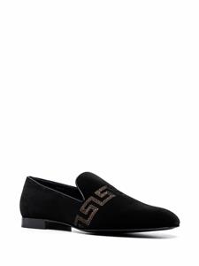 Versace Loafers met borduurwerk - Zwart
