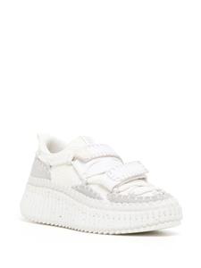 Chloé Nama sneakers met klittenband - Wit