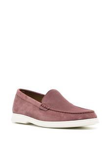BOSS Loafers met logo-reliëf - Rood