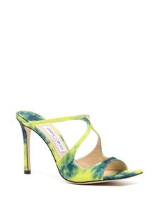 Jimmy Choo Anise denim muiltjes - Groen