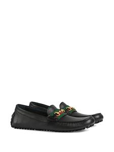 Gucci Web loafers - Zwart