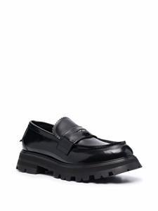 Alexander McQueen Leren loafers - Zwart
