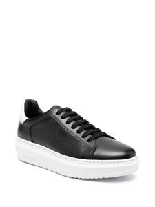 Scarosso Leren sneakers - Zwart