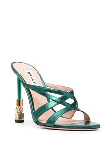 Bally Carolyn leren muiltjes - Groen