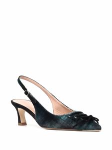 Scarosso Livv fluwelen pumps - Blauw