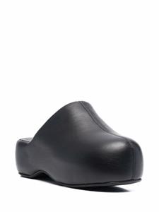 Simon Miller Bubble slippers van imitatieleer - Zwart