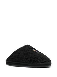 Polo Ralph Lauren Slippers met geborduurd logo - Zwart