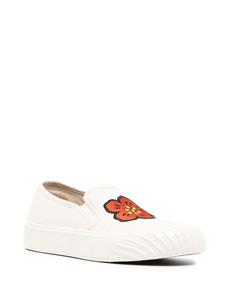 Kenzo Sneakers met geborduurd logo - Wit