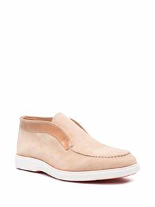 Santoni Loafers met ronde neus - Beige