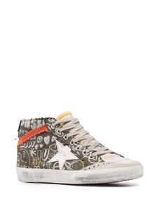 Golden Goose Mid Star high-top sneakers - Groen