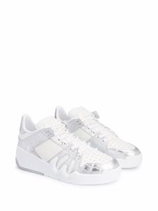 Giuseppe Zanotti Talon sneakers met vlakken - Wit