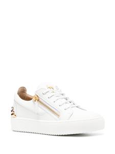 Giuseppe Zanotti Leren sneakers - Wit