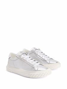 Giuseppe Zanotti Ecoblabber metallic sneakers - Zilver