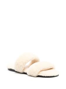 Saint Laurent Lammy muiltjes - Beige