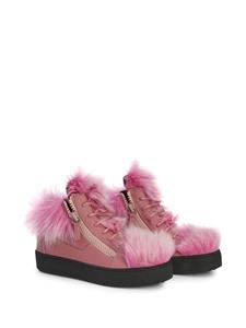 Giuseppe Zanotti Marlena Winter mid-top sneakers - Roze