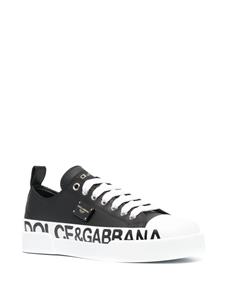 Dolce & Gabbana Portofino leren sneakers - Wit