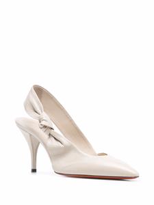 Santoni Geknoopte slingback pumps - Beige